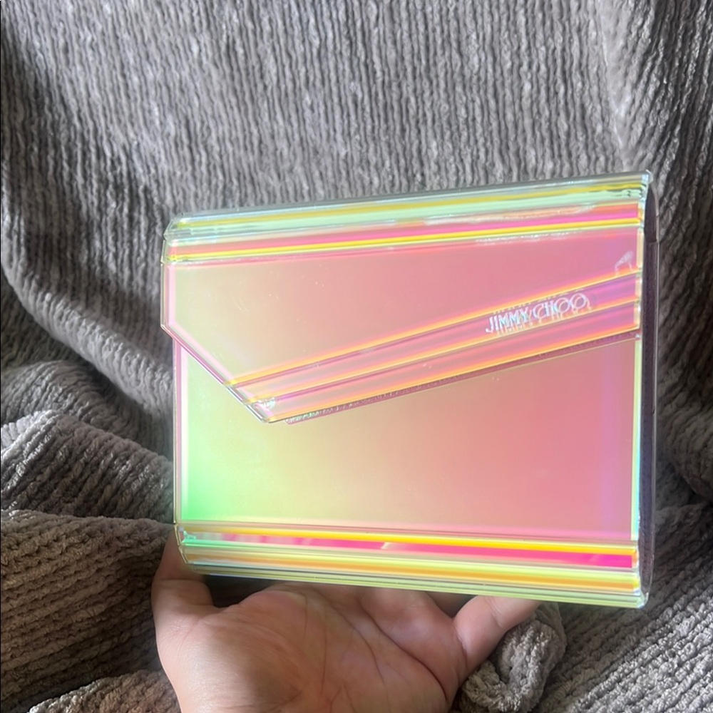 Jimmy Choo Holographic Acrylic Candy Clutch